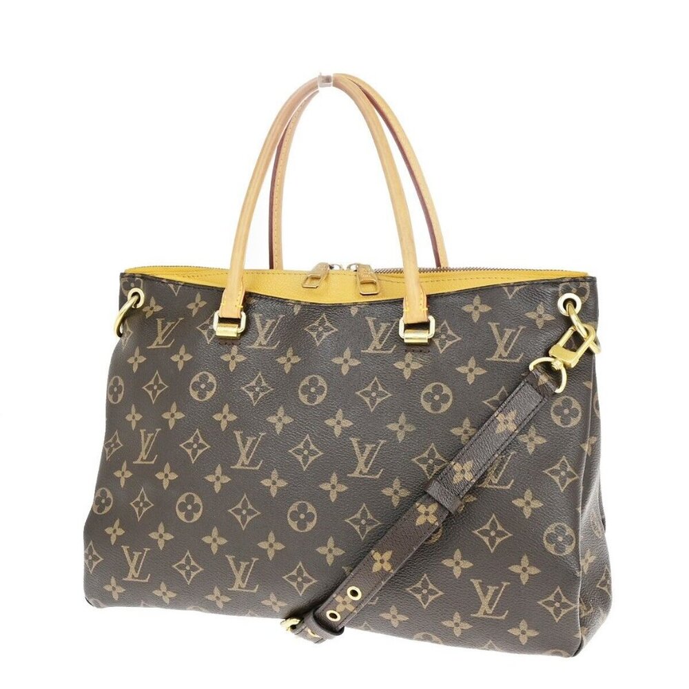 LOUIS VUITTON Pallas 2Way Shoulder Hand Bag Monogram Leather SN